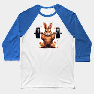 rabbit lifting weight Baseball T-Shirt